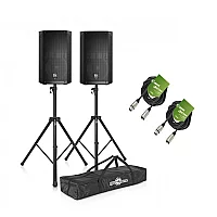 ElectroVoice ELX20010P 10 Active PA Speaker Bundle with Stands and Cables