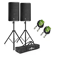 ElectroVoice ELX20015P 15 Active PA Speaker Bundle with Stands and Cables