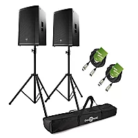 ElectroVoice ETX15P 15 Active PA Speaker Bundle with Stands and Cables