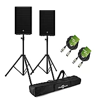 ElectroVoice ZLX15P G2 15 Active PA Speaker Bundle with Stands and Cables