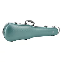 Gewa Fun Polycarbonate Shaped Violin Case Green and Grey