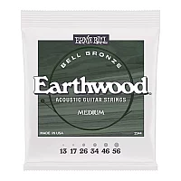 Ernie Ball Medium Earthwood Bell Bronze Acoustic Guitar Strings 1356