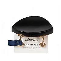 Goetz Kaufmann Style Violin Chinrest Ebony Gold Hill Screws