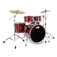 PDP Mainstage 5pc Drum Kit with Hardware Pack and Paiste Cymbals Twisted Cherry