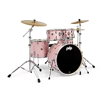 PDP Mainstage 5pc Drum Kit with Hardware Pack and Paiste Cymbals Pale Rose