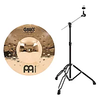 Meinl Classics Custom Extreme Metal 18 Extra Big Bell Ride Cymbal and Gear4music Boom Stand Black