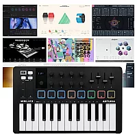 Arturia MiniLab 3 Black With Komplete 15 Standard Upgrade for Komplete Select Boxed