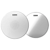 Evans 14 UV1 Reverse Dot Snare Drum Head and Snare Side Hazy 300 Pack