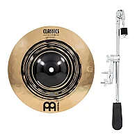 Meinl Classics Custom Dual 10 Splash and Gear4music Deluxe Weighted Cymbal Grabber Arm