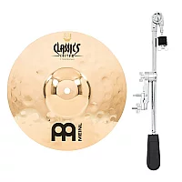 Meinl Classics Custom Extreme Metal 10 Splash and Gear4music Deluxe Weighted Cymbal Grabber Arm