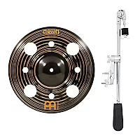 Meinl 12 Classics Custom Dark Trash Splash and Gear4music Deluxe Weighted Cymbal Grabber Arm