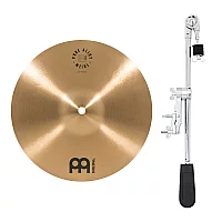 Meinl Pure Alloy Traditional 10 Splash and Gear4music Deluxe Weighted Cymbal Grabber Arm