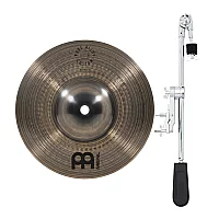 Meinl Pure Alloy 8 Custom Splash and Gear4music Deluxe Weighted Cymbal Grabber Arm