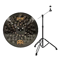 Meinl Classics Custom Dark 21 Crash Cymbal and Gear4music Boom Arm Stand Black