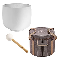 Meinl Sonic Energy 10 Crystal Singing Bowl Set With Brown Bag Heart Chakra