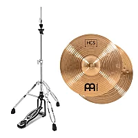 Meinl HCS Bronze 13 Hi Hat Cymbals and Premier Artist HiHat Stand