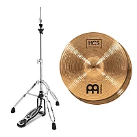Meinl HCS Bronze 15 Hi Hat Cymbals and Premier Artist HiHat Stand