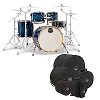 Mapex Armory 22 Rock Fusion 5pc Shell Pack wBag Set Blue Wave Burst
