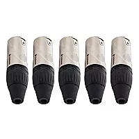 Studiospares Precision Pro XLR M 3Pin Connector 5 Pack