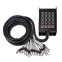 Studiospares 12 XLR4 Jack Stage Box and Snake 8m
