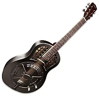 Johnson Resonator JR995EBN Single Cone Metal Body Electric Brushed Nickel