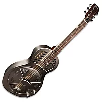 Johnson Resonator JR960EAS Single Cone Parlor Metal Body Electric Antique Steel