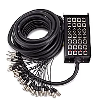 Studiospares 24 XLR4 Jack Stage Box and Snake 15m