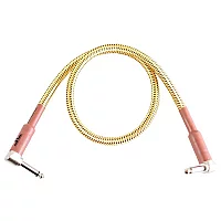 Tourtech 0.6m2ft Braided Tweed Angled Guitar Cable