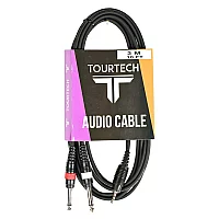 Tourtech Mini Jack To Dual Mono 14 Jack Cable 3m