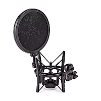 Trojan Pro Microphone Shock Mount with Pop Filter