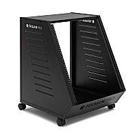 Trojan Pro Teneo 13U Wheeled Studio Rack Unit Black