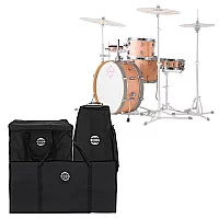 Dixon Drums Little Roomer 20 5pc Shell Pack wBags Satin Peach Fuzz
