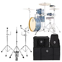 Dixon Drums Little Roomer Gig Pack wHardware and Bags Cerulean Frost