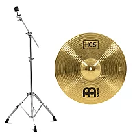 Meinl HCS 14 Crash Cymbal and Gretsch Explorer Series Boom Cymbal Stand