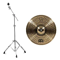 Meinl Pure Alloy Custom 16 Medium Thin Crash and Gretsch Explorer Series Boom Cymbal Stand