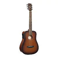 Cort Earth GO 34 Mini Dreadnought Open Pore Brown Burst