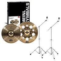 Meinl Pure Alloy Custom Crash Cymbal Set and Gibraltar Rock Boom Stands