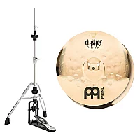Meinl Classics Custom Extreme Metal 14 Hi Hats and Heavy Duty TwoLeg HiHat Stand by Gear4music