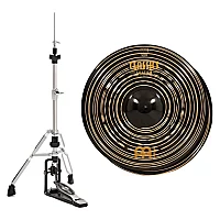 Meinl Classics Custom Dark 14 Heavy HiHats and Heavy Duty TwoLeg HiHat Stand by Gear4music