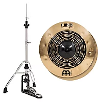 Meinl Classics Custom Dual 14 Hi Hats and Heavy Duty TwoLeg HiHat Stand by Gear4music