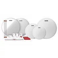 Evans HD Dry Fusion Tom Pack and 14 Snare TuneUp Kit