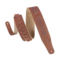 Levys Suede Leather Celtic Knot Emboss Brown