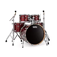 Natal Arcadia 22 American Fusion 5pc Drum Kit Red Strata