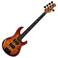 Sterling StingRay 5 HH RAY35HH Spalted Maple Blood Orange Burst
