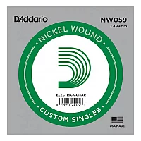 Daddario NW059 Nickel Wound Electric Guitar Single String 059