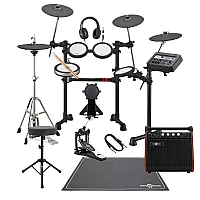 Yamaha DTX6K3X Electronic Drum Kit w Single Pedal Complete Bundle