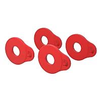 DAddario Flex Lock Strap Blocks 4Pack Red
