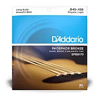 DAddario EPBB170 Phosphor Bronze Acoustic Bass Strings Long Scale 45100