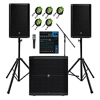 Mackie Thrash215 Complete PA System Bundle