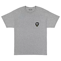 Fender Pick Patch Pocket Tee Athletic Gray S